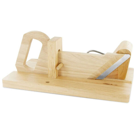 Trancheuse à Charcuterie Manuelle en Bois