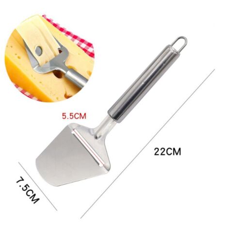 Trancheuse à fromage, coupe-fromage, râpe à fromage manuelle, râpe à fromage rabot, trancheuse à fromage classique en acier inoxydable avec lame robuste et poignée sûre pour fromage à pâte