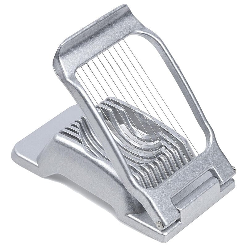 Trancheuse à œufs domestique en alliage d'aluminium, séparateur d'œufs fantaisie conservé, artefact de cuisine multifonctionnel pour trancher les