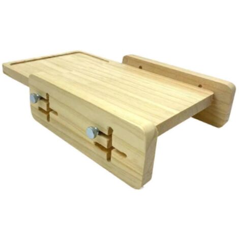 Trancheuse à pain en bois avec ramasse-miettes - Coupe-pain compact et lisse
