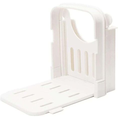 Trancheuse à pain pliable, épaisseur de tranche réglable, trancheuse à pain grillé pour machine à pain/rôtisserie/sandwich, blanche