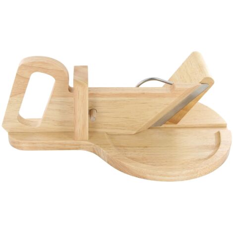 Trancheuse à saucisson ronde en bois