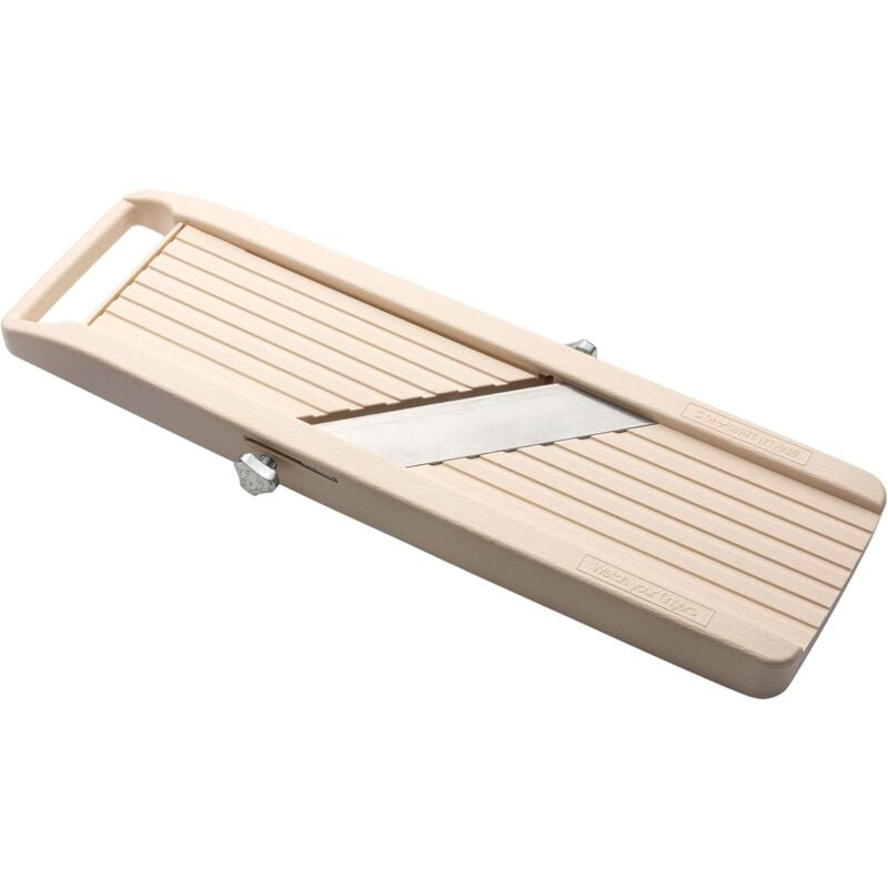 Trancheuse BN - 1 avec trois lames interchangeables en acier inoxydable, Ivoire, coupe - légumes, éplucheur, acier inoxydable, blanc cassé