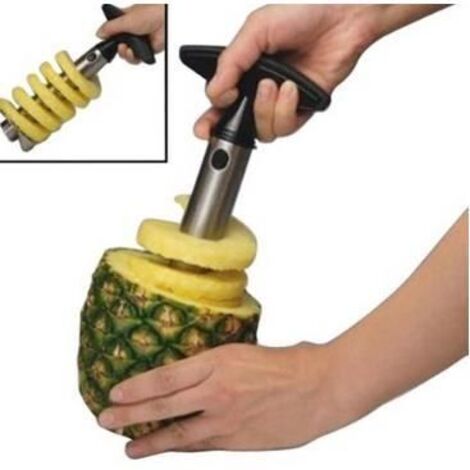 Trancheuse d\'ananas - EPLUCHEUR - Inox - Efficace - Jaune - Haute qualité