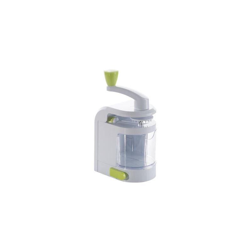 Trancheuse de légumes et de pommes de terre multifonctionnelle à manivelle, gadget de cuisine domestique (vert et blanc)
