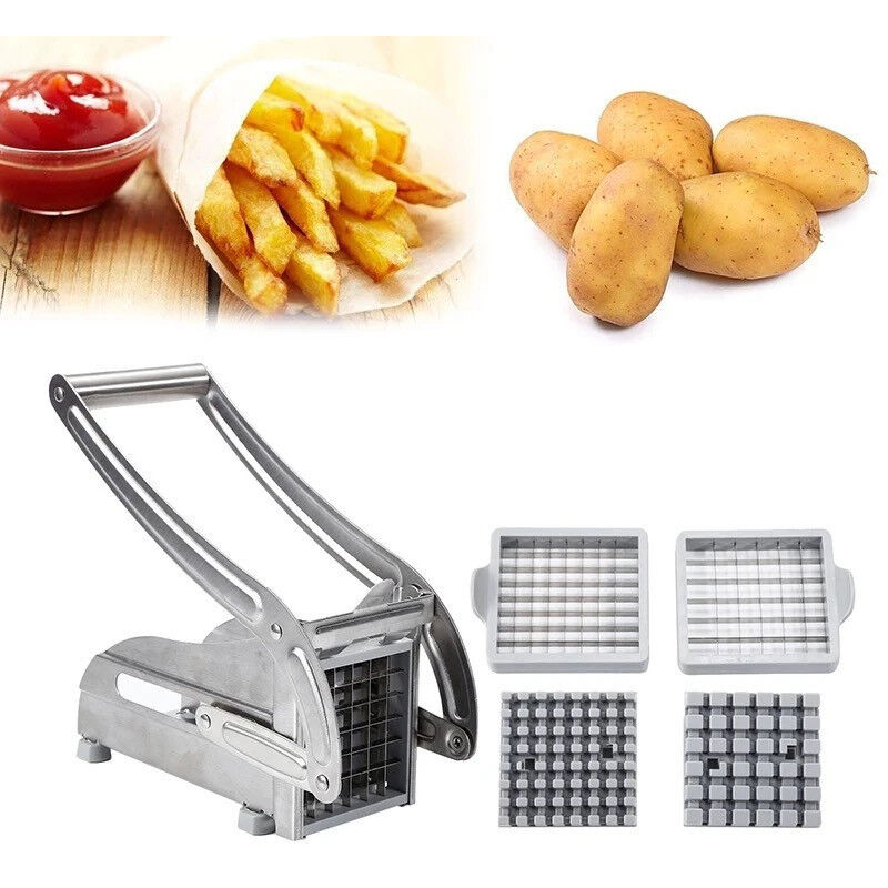 Trancheuse de pommes de terre domestique en acier inoxydable, trancheuse de concombre, outil de cuisine, coupe de frites