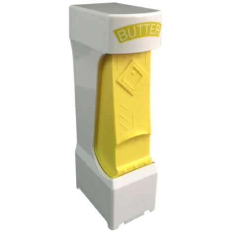Trancheuse de précision pour beurre et fromage avec éjecteur – Trancheuse en acier inoxydable pour des tranches parfaites, 20,3 cm, avec boîte de rangement et brosse de nettoyage