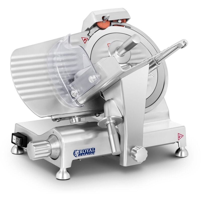 Royal Catering - Trancheuse Electrique Pro à Jambon Fromage Saucisse 25 Cm 0-12Mm 180W