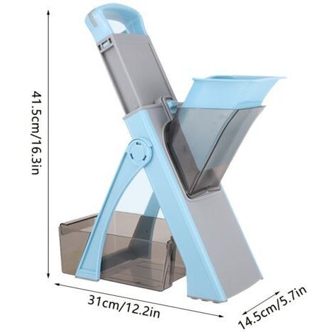 Trancheuse Manuelle en Métal avec Épaisseur Réglable – Design Pliable et Compact, Sans Électricité