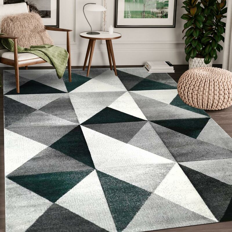 

Moderna alfombra tandou en polipropileno gris - Gris