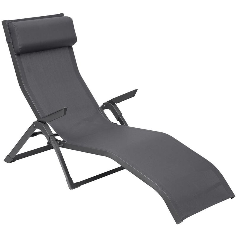 Transat Decima ardoise & gris quartz aluminium traité époxy en texaline - Hespéride