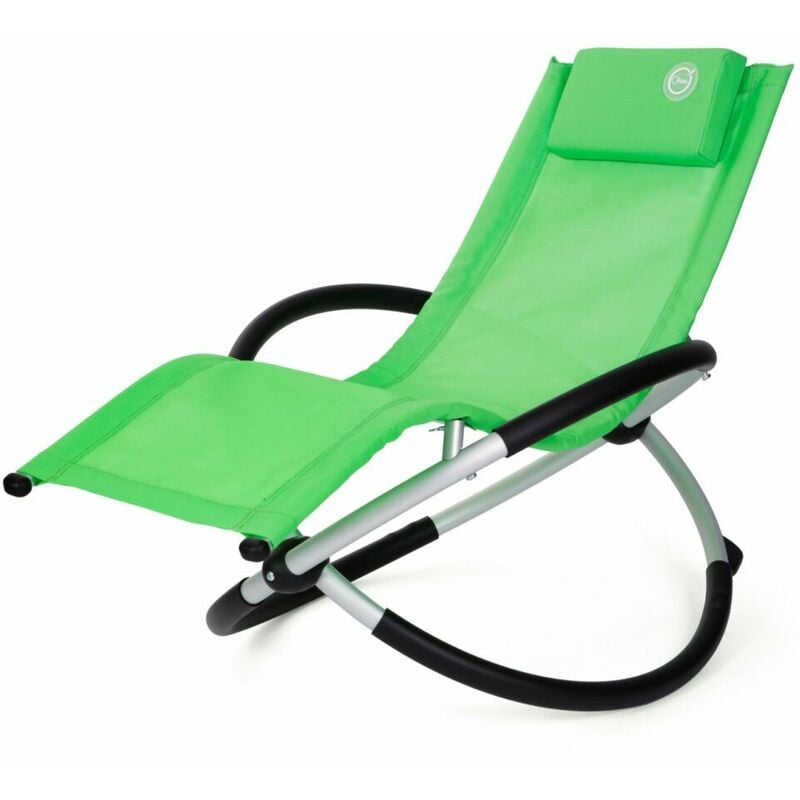 Transat à bascule enfant - O'Kids - Vert - Dimensions : 128 x 58 x 65cm