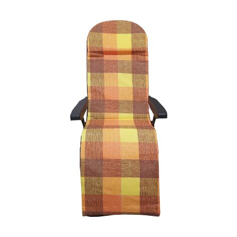 Transat Amalfi R 788 CN avec repose-pieds accoudoirs coussin et appui-tete re'glable en acier 154x60x65 cm chaise pour jardin exte'rieur