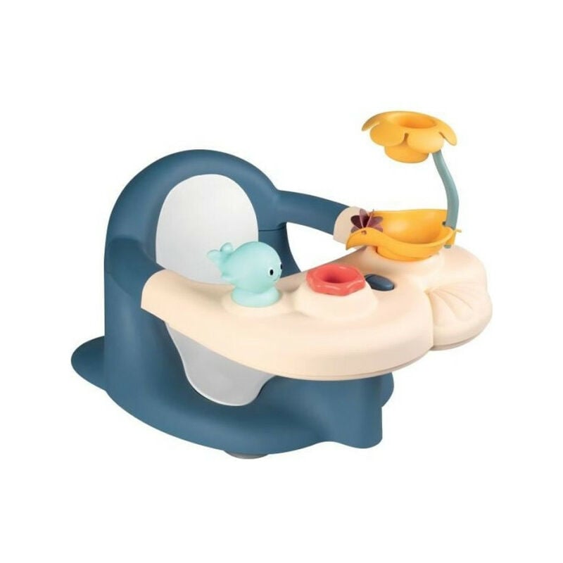 Transat - Anneau Siege de bain Smoby Little - Tablette d'activités - Ventouse - Bleu