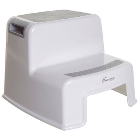 Transat - Anneau Tabouret marchepied - DREAMBABY - 2 Up - Antidérapant et texturé - Jusqu'a 80 kg pour les petits et les adultes - Gris