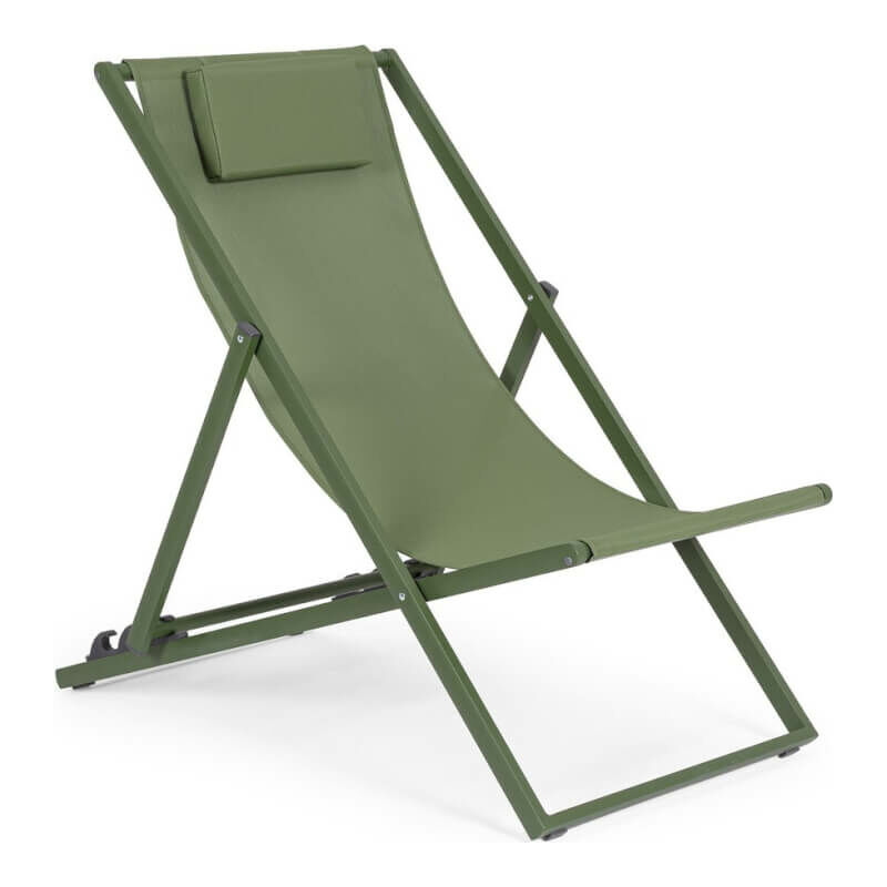 Iperbriko - Chaise longue Taylor Herb avec structure en aluminium