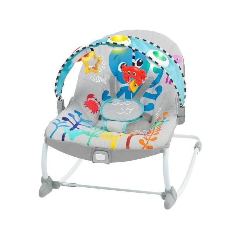 Baby Einstein - Transat balancelle Ocean Explorers Kick to It Opus Musical Infant to Toddler Rocker - Enfants de 0 a 30 mois
