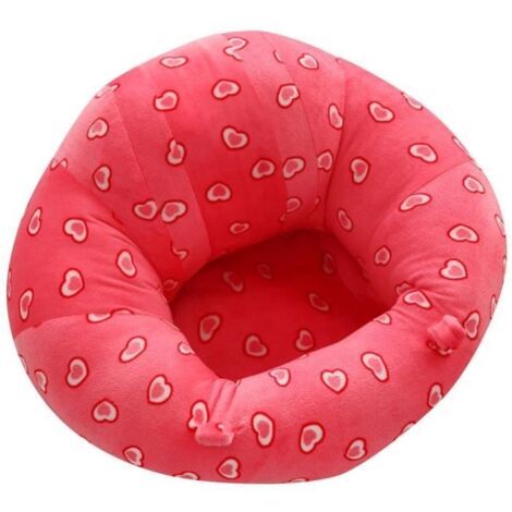 Transat bébé chaise cébé aassis confort doux velours jouet support pour s'asseoir dans maison 45x30CM 3-16 mois rouge