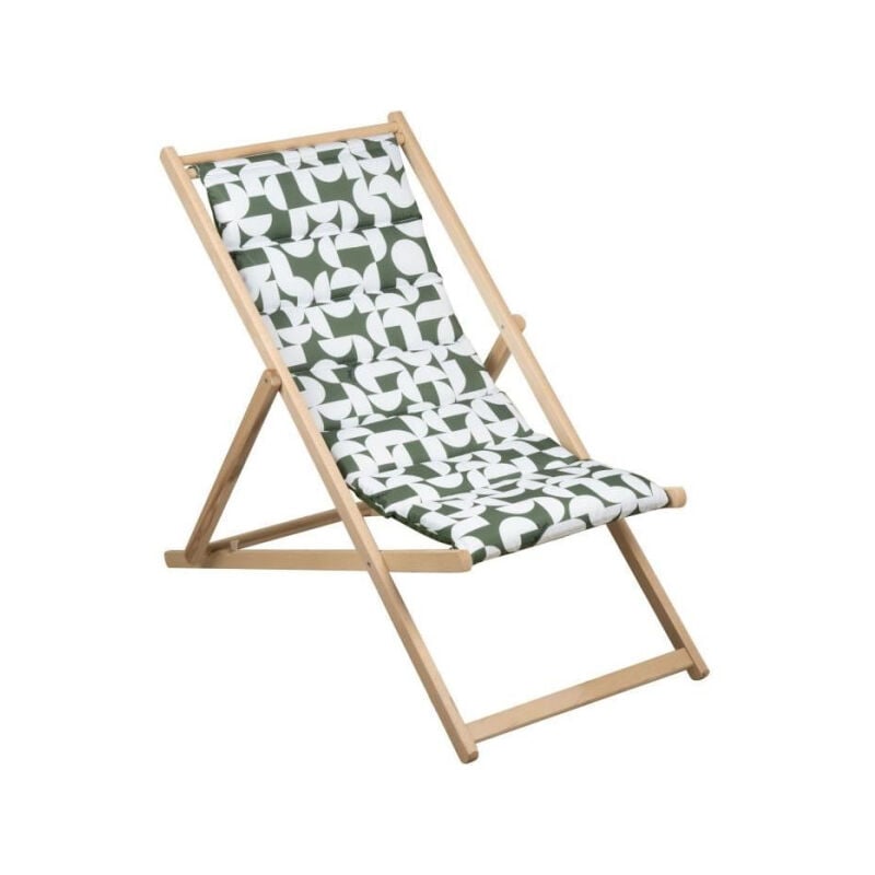 Transat Chilienne matelassée - JARDIN PRIVE - ECLIPSE - Avocat - F100