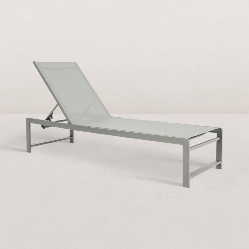 Transat de jardin en métal Judy