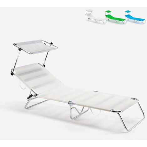 Piscine de plage lit de plage pliable en aluminium Cancun