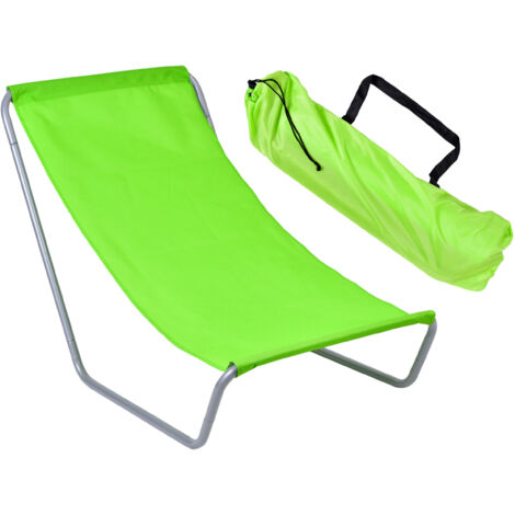 Transat de plage pliable OLEK - citron vert
