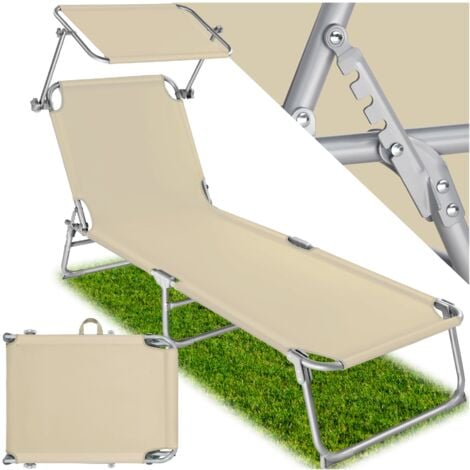 Transat en acier Pliable Résistant et anti-UV