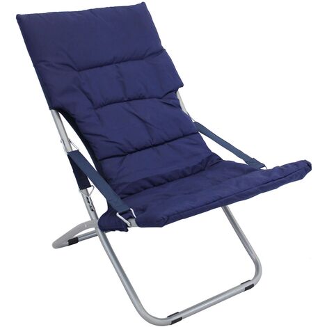 Transat jardin pliant accoudoirs coussin mod. Canapone