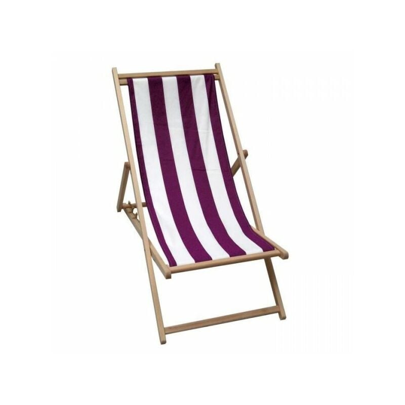 Jardin Prive - Transat Chilienne en bois Biarritz - Tulipe