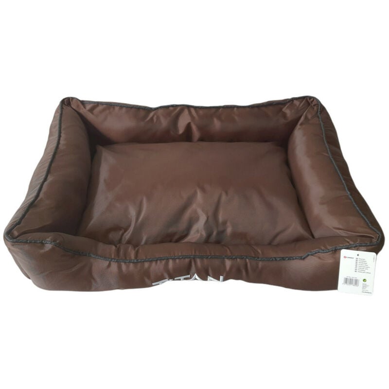 Coussin Titan, brun taille 80 x 60 x 15 cm pour chien Flamingo