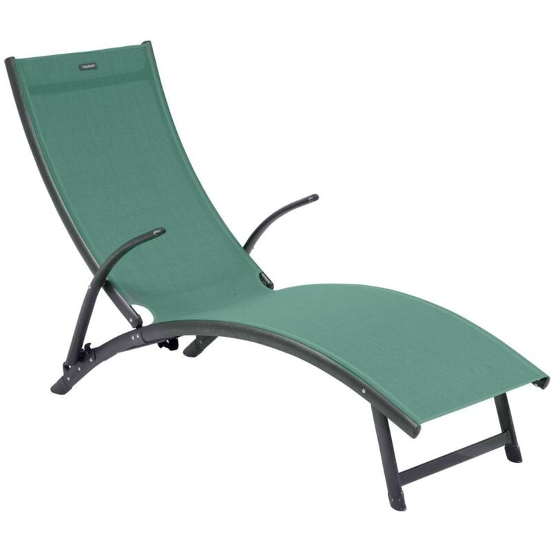 Hesperide - Transat Samba pliable vert olive/graphite Hespéride