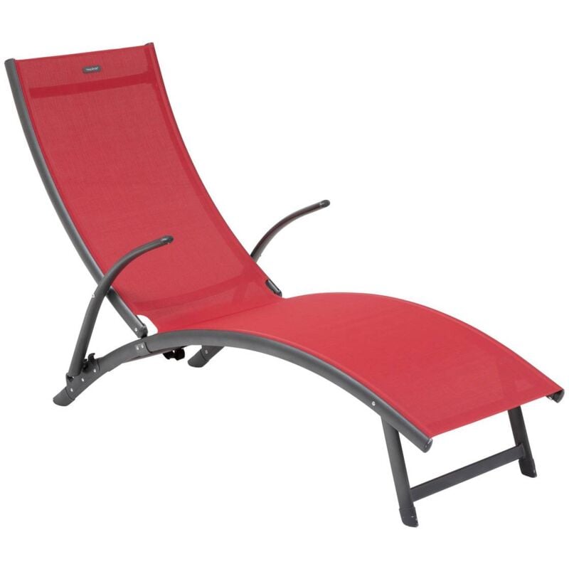 Transat Samba grenade & graphite en aluminium traité époxy - Hespéride