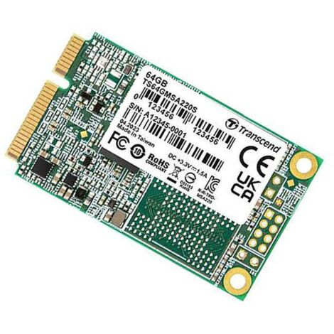 Transcend 220S mSATA 64 GB Serial ATA III 3D NAND