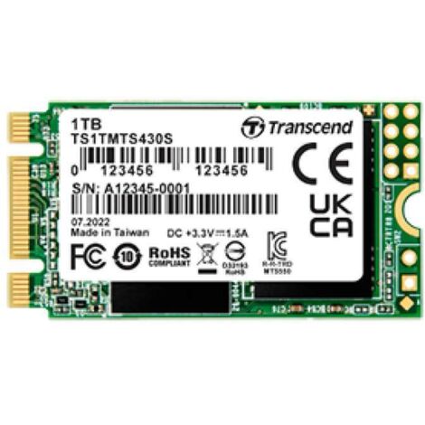 Transcend 430S M.2 1 TB Serial ATA III 3D NAND