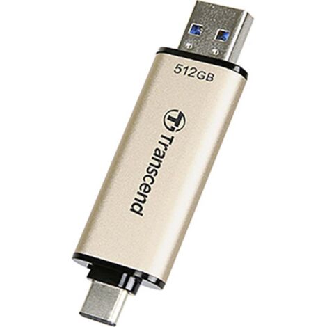 Transcend JetFlash 930C lecteur USB flash 512 Go USB Type-A / USB Type-C 3.2 Gen 1 (3.1 Gen 1) Or