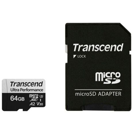 Transcend microSDXC 340S 64GB Class 10 UHS-I U3 A2