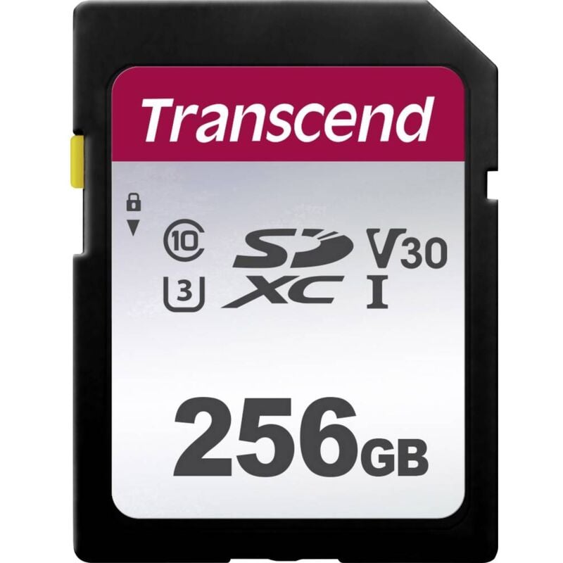Transcend - Premium 300S Carte sdxc 256 gb Class 10, uhs-i, UHS-Class 3, v30 Video Speed Class