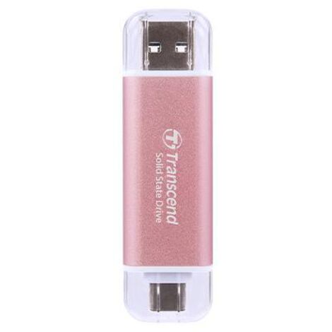 Transcend TRANSCEND ESD310P 512Go External SSD USB 10Gbps Type C/A Pink (TS512GESD310P)