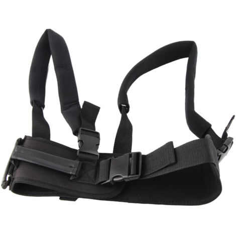 Transfer and Walking Gait Belt with Handles Adjustable Elderly Standing Assist Lift Belt for Seniors Caregiver Nurse Black