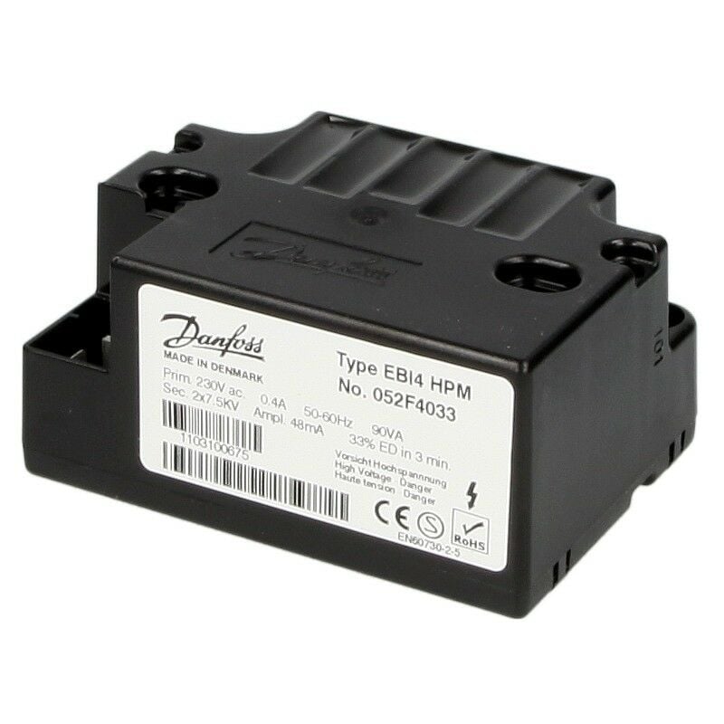 Danfoss - Transfo d'allumage EBI4 hpm, bipolaire boîtier spécial 052F4033