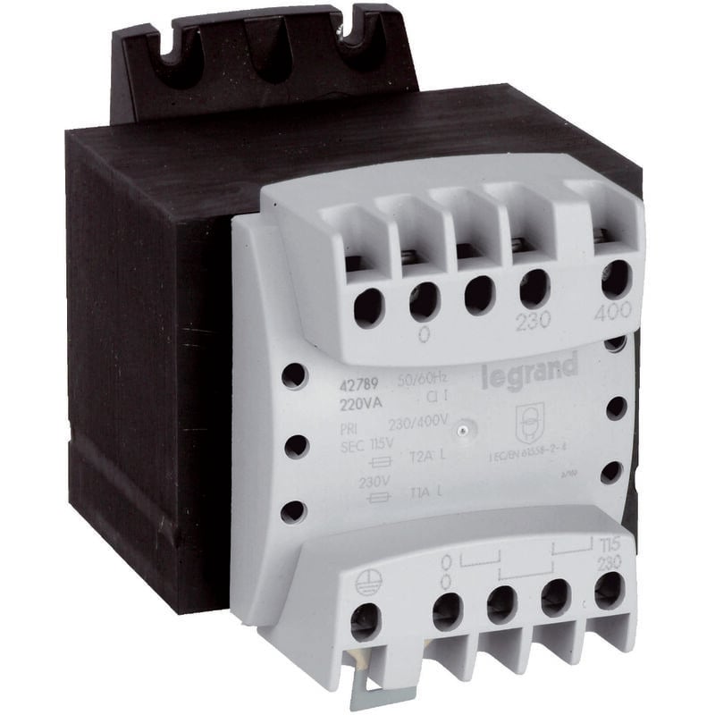 Transformateur de séparation monophasé - 230/400 vers 2x115v - 310va