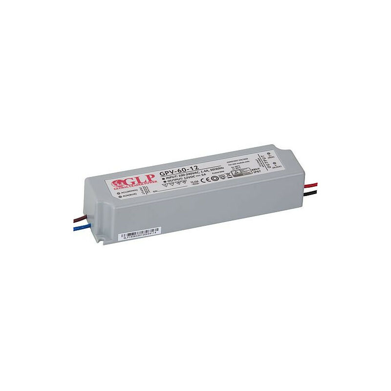 Transfo pour agent lumineux 12V, 0-60 Watts, IP67