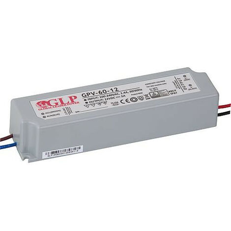 Transfo pour agent lumineux 12V, 0-60 Watts, IP67