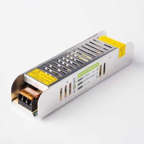 Transfomateur LED 60W 12V 5A IP20 SLIM 160x40x32 Eco Light