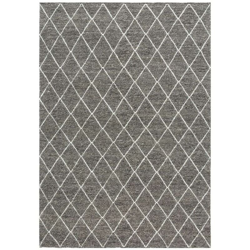 

Ligne Pure - Transformar 7 1A2T Diseño alfombra en lana blanca - Gris