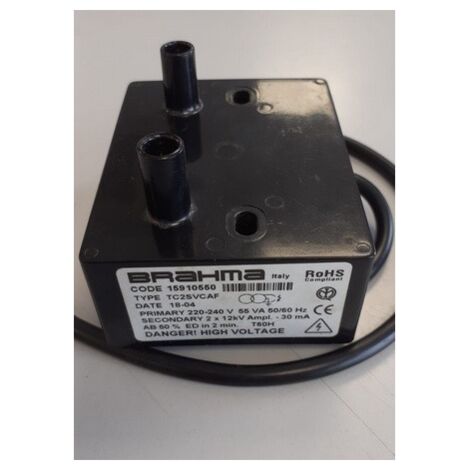 Transformador Brahma 2x12kv TC2SVCAF salida vertical (tornillo)