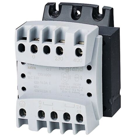 Transformador de aislamiento y seguridad Legrand COMPACT 160 VA 642304
