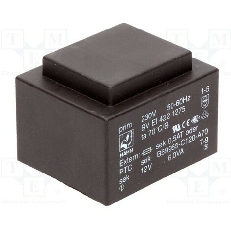 OEM Transformador Encapsulado 12vac 6va Entrada 230vac 500ma Bvei4221275