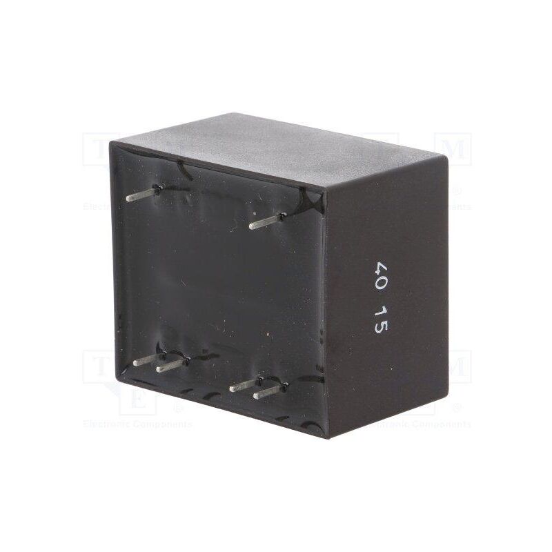 

Transformador Encapsulado Salida 12Vac+12Vac 6VA Entrada 230Vac