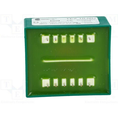 Transformador Encapsulado Salida 24+24vac 10va Entrada 230vac Tez10/d/24-24v